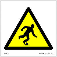 Zsona Dekor Botlás veszély! Öntapadós matrica 150x150 mm