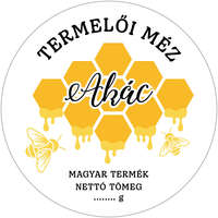 Zsona Dekor Kör alakú mézes cimke AKÁC 6 db/csomag