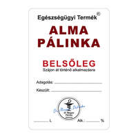 Zsona Dekor Pálinkás cimke Belsőleg Alma 5 db/csomag