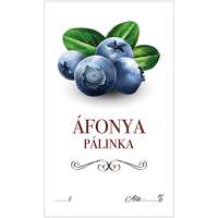 Zsona Dekor Pálinkás cimke ECO Áfonya 5 db/csomag