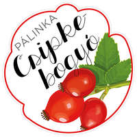 Zsona Dekor Pálinkás cimke Kicsi Csipkebogyó 5 db/csomag