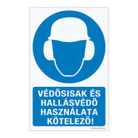 Zsona Dekor Védősisak és hallásvédő használata kötelező! Öntapadós matrica 160x100 mm