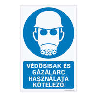 Zsona Dekor Védősisak és gázálarc használata kötelező! Öntapadós matrica 160x100 mm 100x160 mm