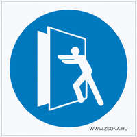 Zsona Dekor Az ajtó zárva tartandó! Öntapadós matrica 100x100 mm