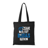 Zsona Dekor Csak még egy dobás - Bevásárló táska fekete