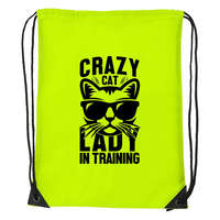 Zsona Dekor Crazy cat - Sport táska sárga