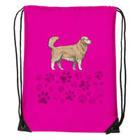Zsona Dekor Golden retriver - Sport táska magenta