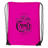 Zsona Dekor There is no way to peace - Sport táska magenta
