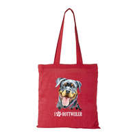 Zsona Dekor Rotweiler - Bevásárló táska piros