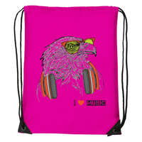 Zsona Dekor Zenét hallgató sas - Sport táska magenta