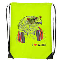 Zsona Dekor Zenét hallgató sas - Sport táska sárga