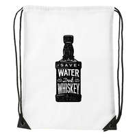 Zsona Dekor Save water drink whiskey - Sport táska fehér