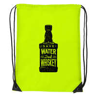 Zsona Dekor Save water drink whiskey - Sport táska sárga