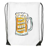 Zsona Dekor Dont worry, beer happy - Sport táska fehér