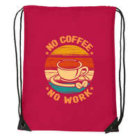 Zsona Dekor No coffee no work - Sport táska piros