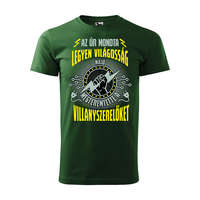 Zsona Dekor Póló Az úr mondta legyen világosság majd megteremtette a villanyszerelőket mintával - Zöld XXL méretben