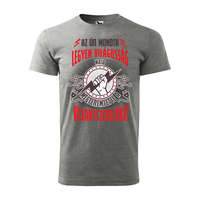 Zsona Dekor Póló Az úr mondta legyen világosság majd megteremtette a villanyszerelőket mintával - Szürke XXL méretben