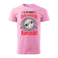 Zsona Dekor Póló Az úr mondta legyen világosság majd megteremtette a villanyszerelőket mintával - Rózsaszín L méretben