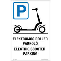 ZSONA Elektromos roller parkoló Öntapadós matrica 160x100 mm