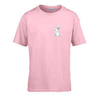 Zsona Dekor Gyerek póló Ovis jelel Nyuszi mintával Rózsaszín 122 méret
