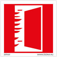 Zsona Dekor Tűzgátló ajtó zárva tartandó Öntapadós matrica 150x150 mm