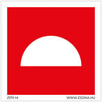 Zsona Dekor Tűzjelző Öntapadós matrica 150x150 mm