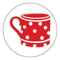 Zsona Dekor Öntapadós Ovis jel csomag Pöttyös bögre mintával