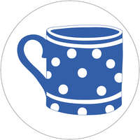 Zsona Dekor Vasalható Ovis jel csomag (64 db) Kék pöttyös bögre mintával