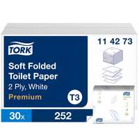 Tork Tork Premium Folded hajtogatott WC papír, soft T3 2 rétegű, fehér, 30x252lap SCA114273