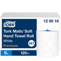 Tork Tork Matic Soft tekercses kéztörlő H1 Premium fehér, 2 rétegű, 21 cm széles 120 m SCA120016