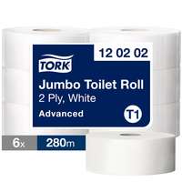 Tork Tork Jumbo tekercses WC papír T1 2 rétegű, fehér, 6x280m SCA120202