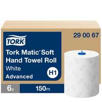 Tork Tork Advanced Matic tekercses kéztörlő, soft H1 2 rétegű, fehér, 6x150m SCA290067