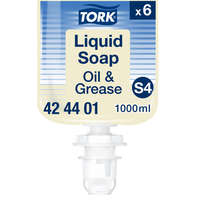 Tork Tork olaj- és zsíroldó folyékony szappan, S4 átlátszó, 1 liter SCA424401