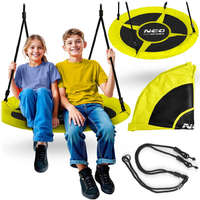 Neo-Sport Swingo gólyafészek hinta 100 cm, neon zöld és fekete - Neo-Sport