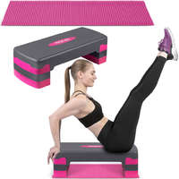 Neo-Sport Step-pad állítható magassággal 3 fokozat NS-400 rózsaszín