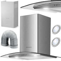 Berdsen Kürtős konyhai páraelszívó 60 cm , 350 m3/h , inox BT-202 Berdsen