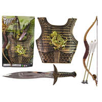 LEAN Toys Szamuráj lovag jelmez íj kard készlet