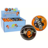 LEAN TOYS Puha labda Kis fekete és narancssárga 7 cm átmérőjű babának.