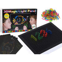 LEAN Toys Magic Oktatási Tábla 3D Világító Puzzle 180 db.