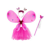 LEAN Toys Tündérjelmez Pillangó álruhás Sötét rózsaszín szárnyas jelmez