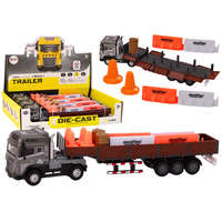 LEAN Toys Teherautó utánfutóval 1:24 TIR autó teherautó kiegészítők hangok