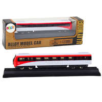 LEAN Toys Gyűjthető vonatmodell piros-fehér 1:48 Fém