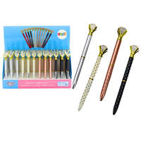 LEAN TOYS Gyémánt golyóstoll pontozott kék utántöltő 0,7 mm-es keverék