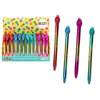 LEAN TOYS Ananász golyóstoll fényes arany színű kék ?utántöltő 0,7 mm keverék