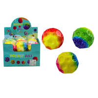 LEAN TOYS Izzó labda ugráláshoz és dagasztáshoz mélyedésekkel Színes 9,5 cm
