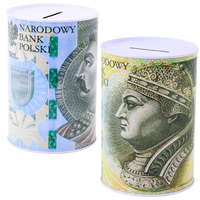 LEAN TOYS Fém malacpersely gyerekeknek 200/500 zloty bankjegy 15 x 10,5 cm
