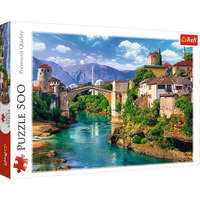Trefl Puzzle Puzzle 500 db. Régi híd Mostarban, Bosznia-Hercegovinában Trefl 37333