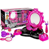 LEAN Toys Fényes fésülködőasztal fodrászfonat hangokkal és fényekkel