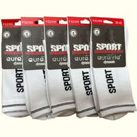 aura.via Aura Via Férfi Fehér Sport Zokni 5 Pár