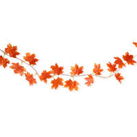 Őszi dekoráció – falevél girland – 240 cm